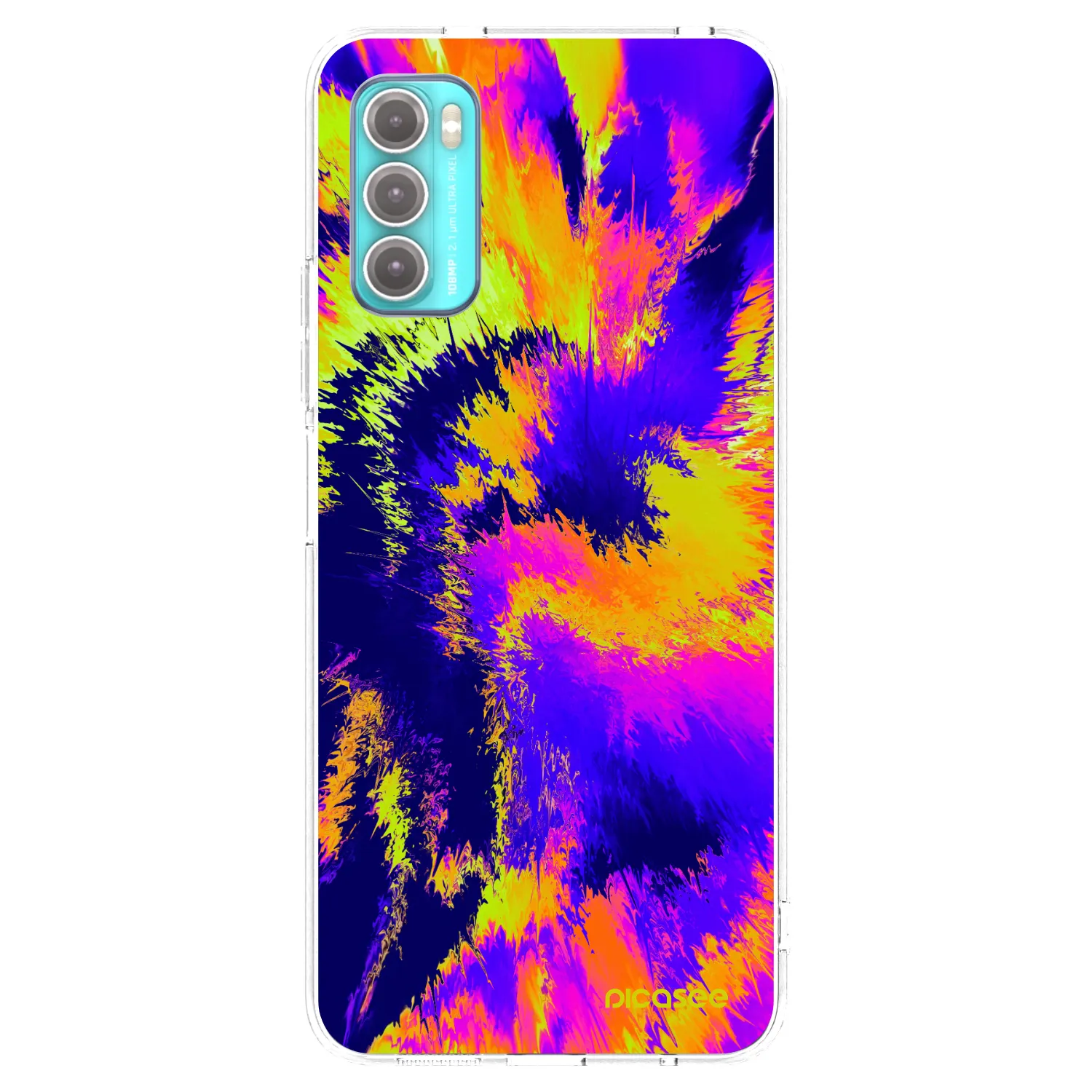 Picasee silikonska prozirna maskica za Motorola Moto G60 - Burn