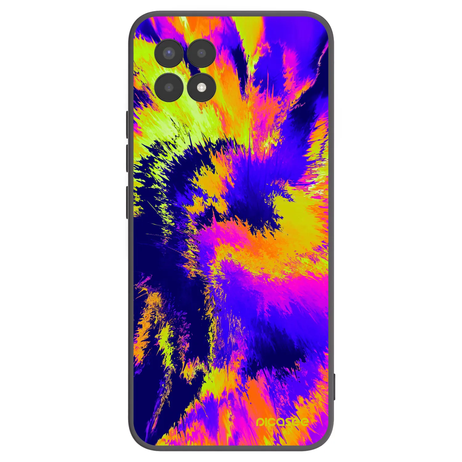 Picasee crna silikonska maskica za Realme 8i - Burn