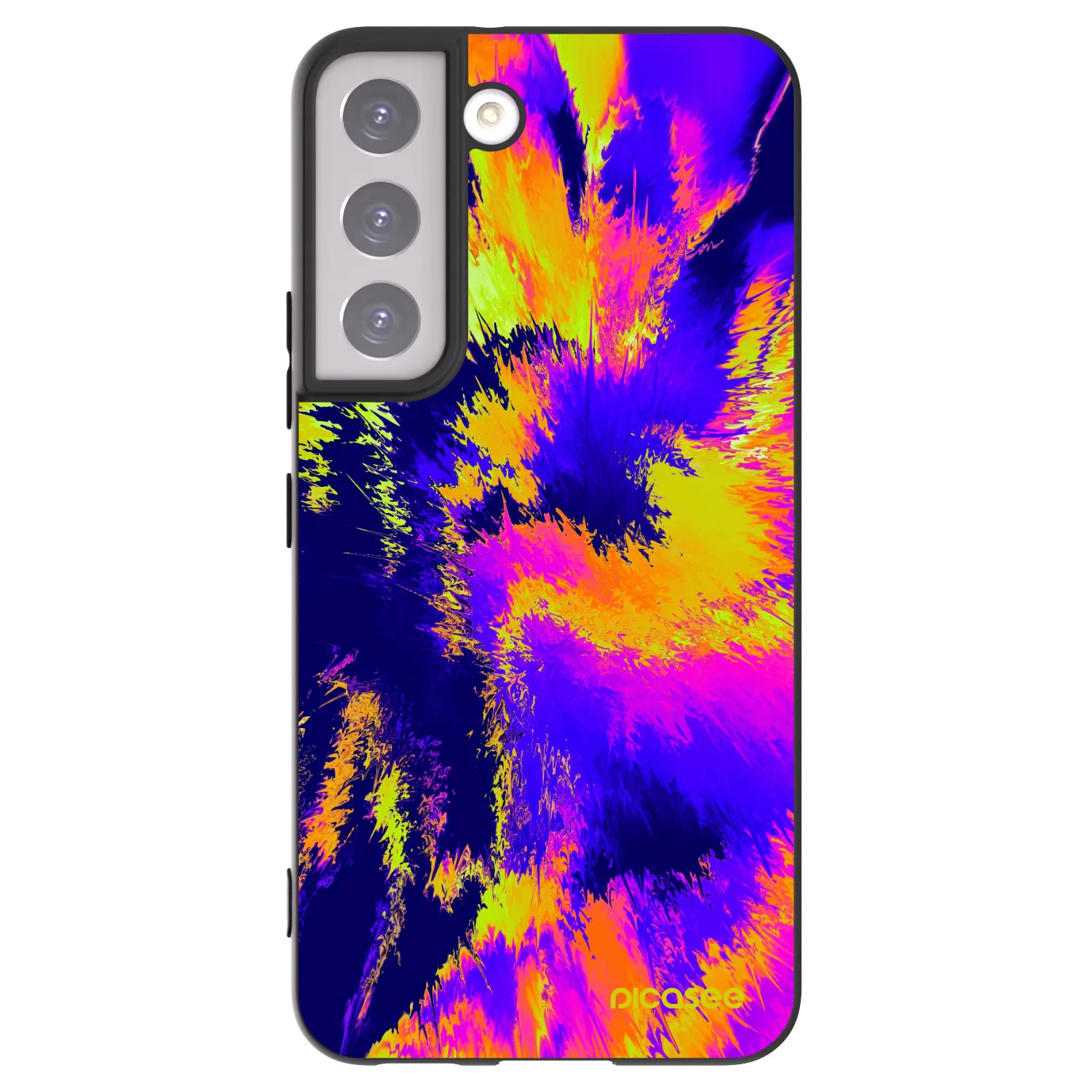 Picasee crna silikonska maskica za Samsung Galaxy S22 5G - Burn