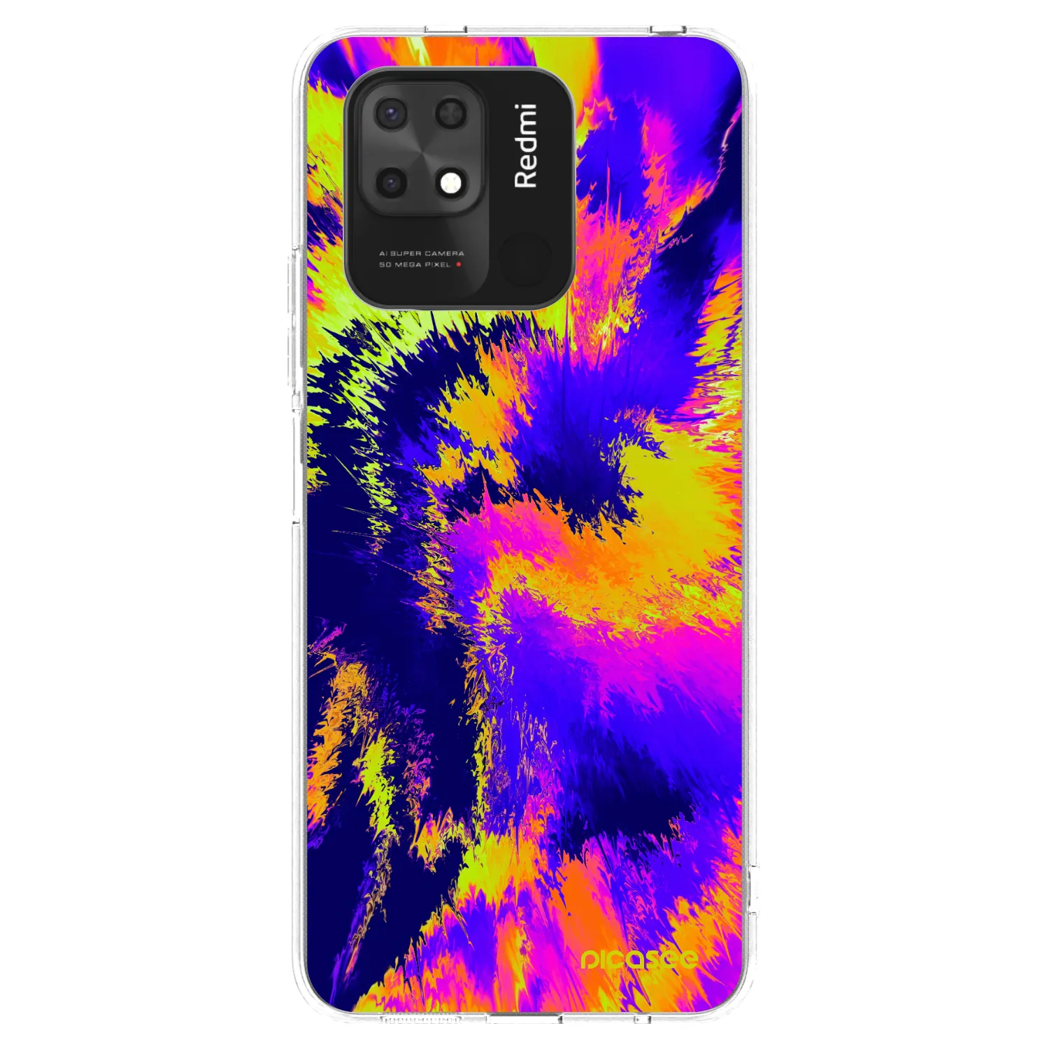 Picasee silikonska prozirna maskica za Xiaomi Redmi 10C - Burn