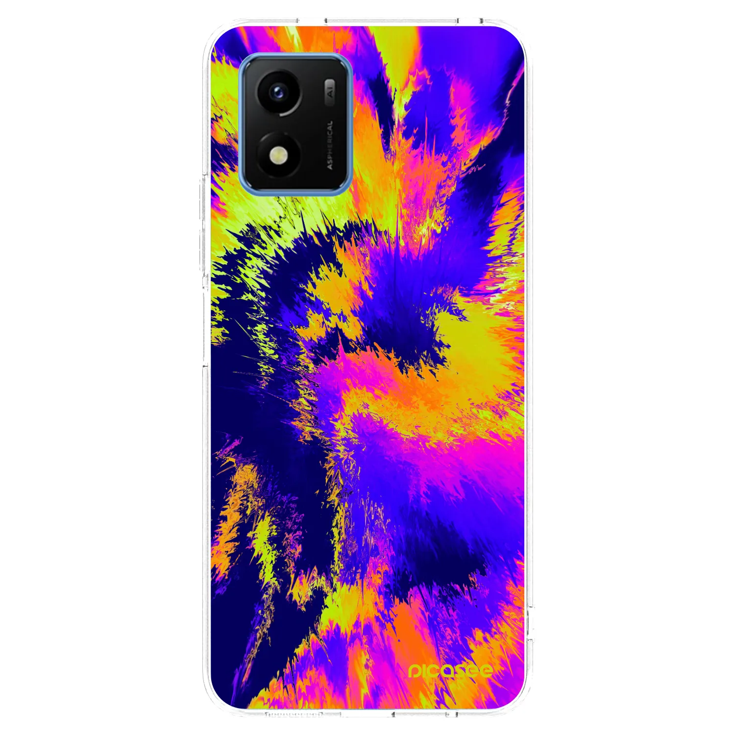 Picasee silikonska prozirna maskica za Vivo Y01 - Burn