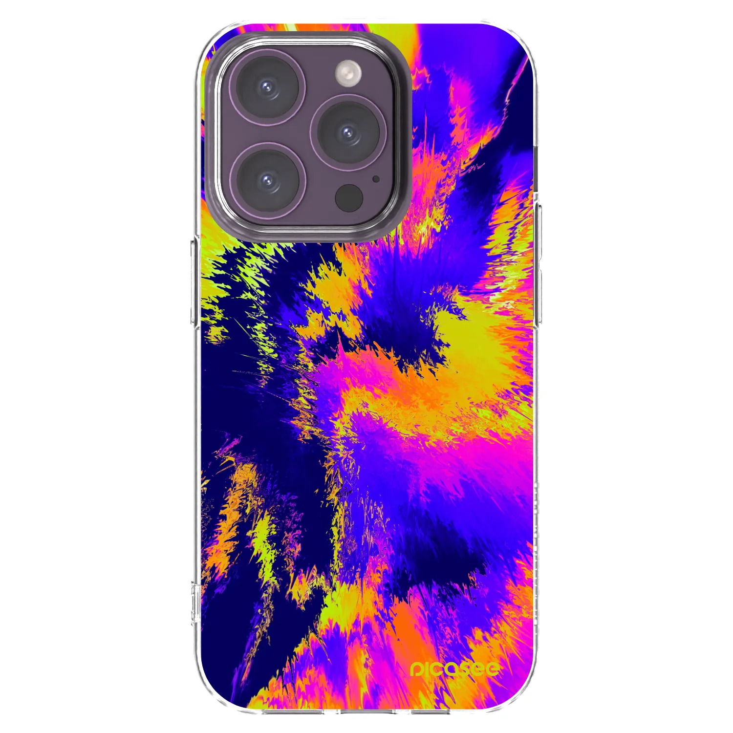 Picasee silikonska prozirna maskica za Apple iPhone 14 Pro - Burn