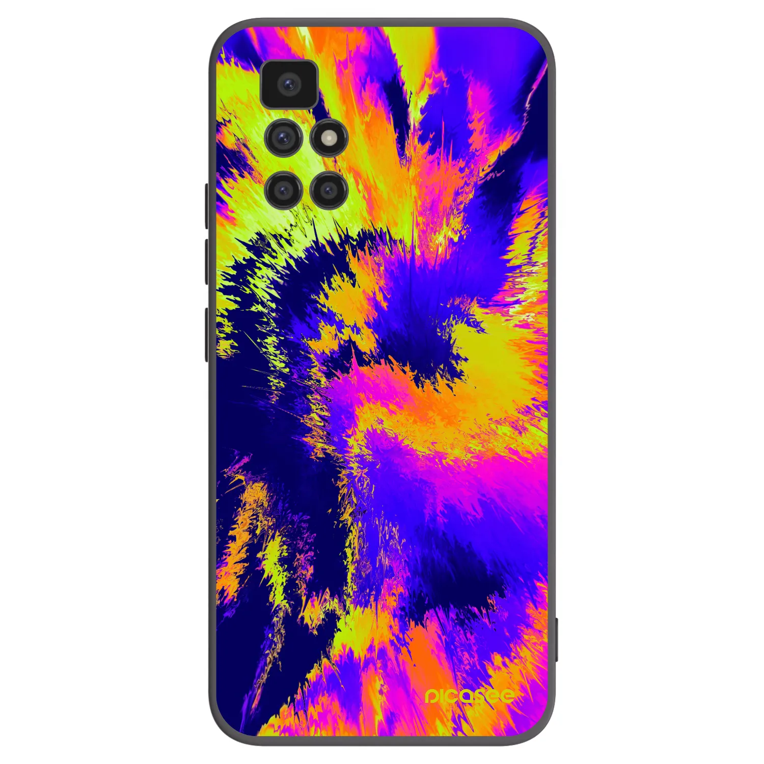 Picasee crna silikonska maskica za Xiaomi Redmi 10 (2022) - Burn