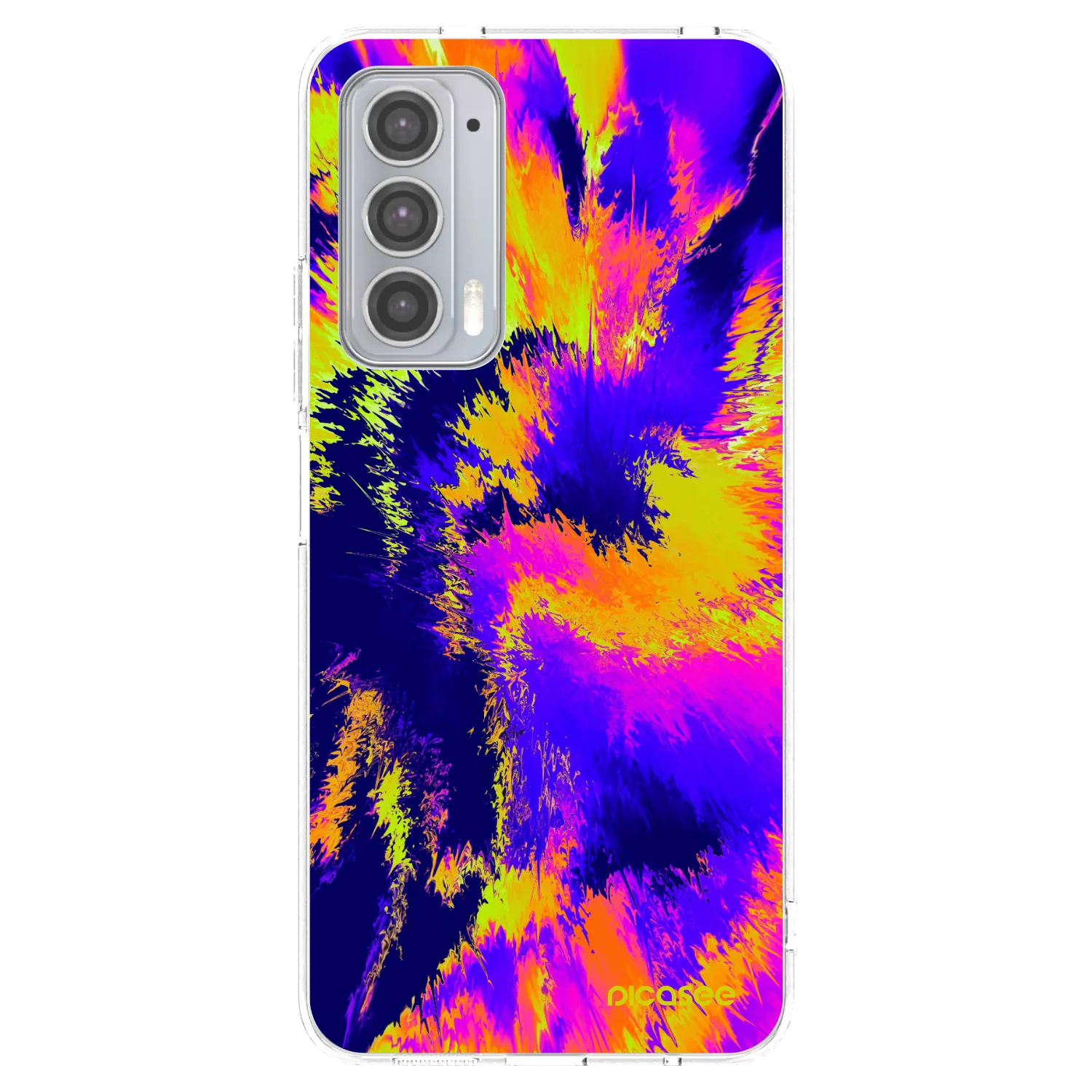 Picasee silikonska prozirna maskica za Motorola Edge 20 - Burn