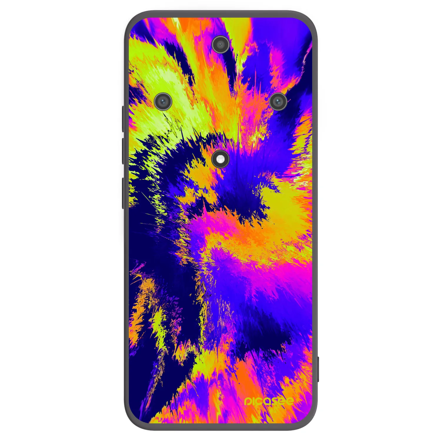 Picasee crna silikonska maskica za Honor Magic5 Lite 5G - Burn