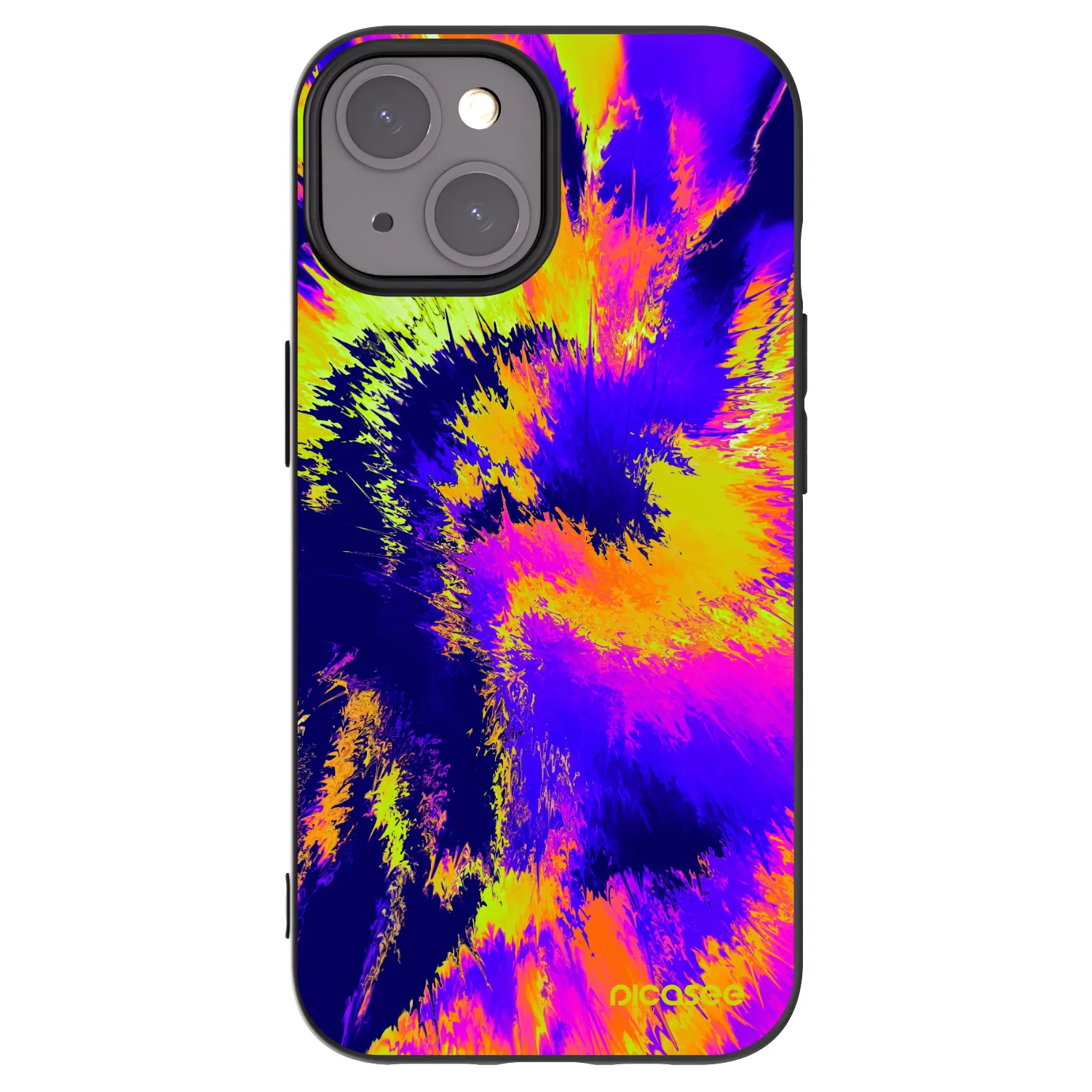 Picasee crna silikonska maskica za Apple iPhone 15 - Burn