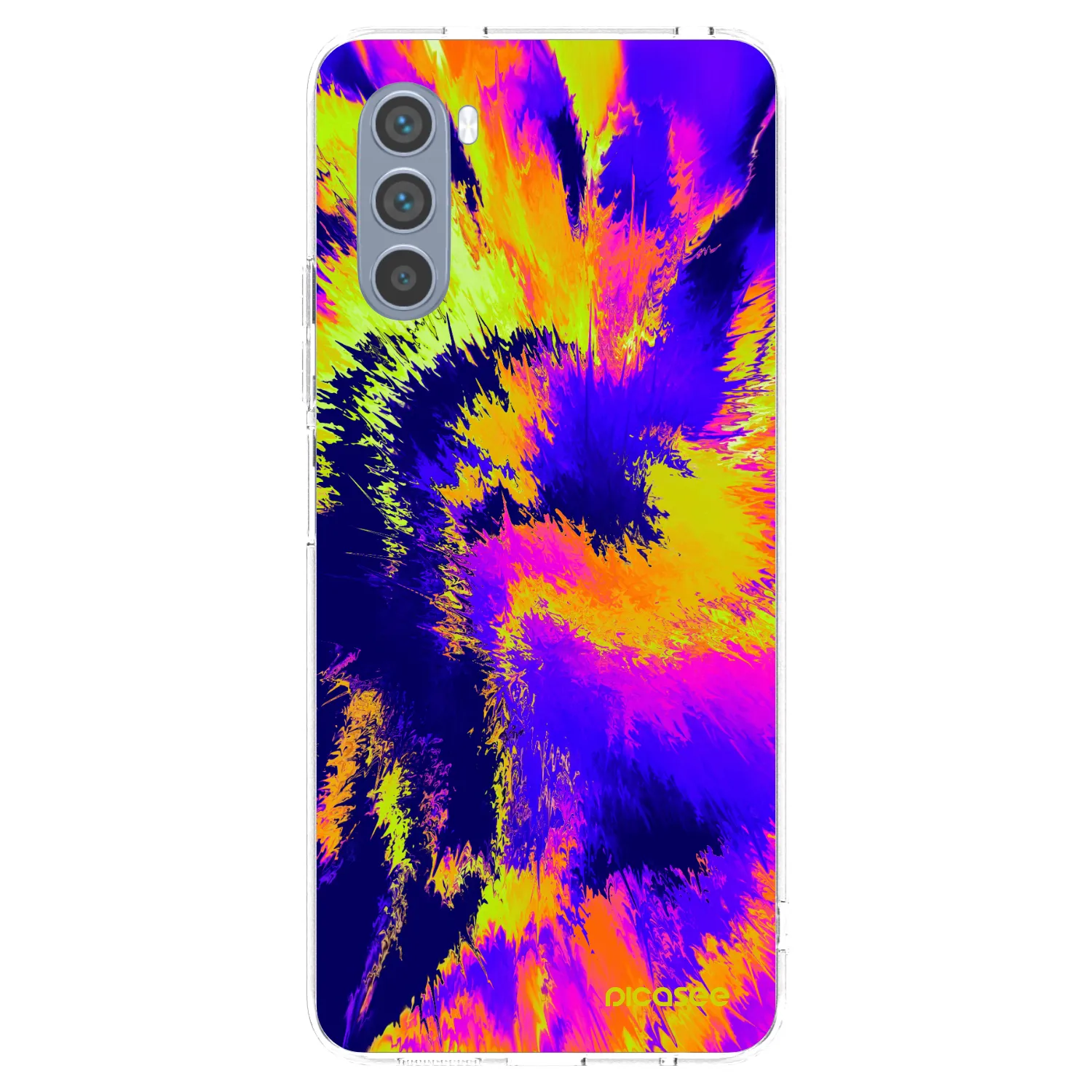 Picasee silikonska prozirna maskica za Motorola Moto G62 - Burn