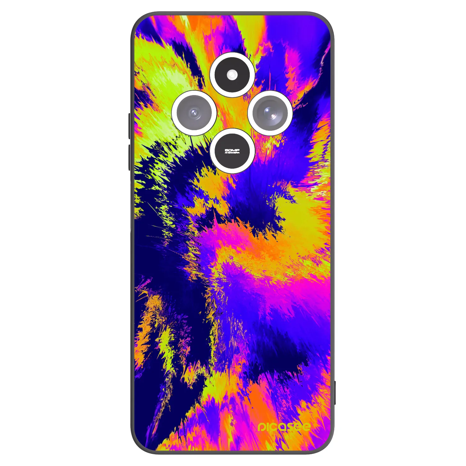 Picasee crna silikonska maskica za Xiaomi Redmi 14C - Burn