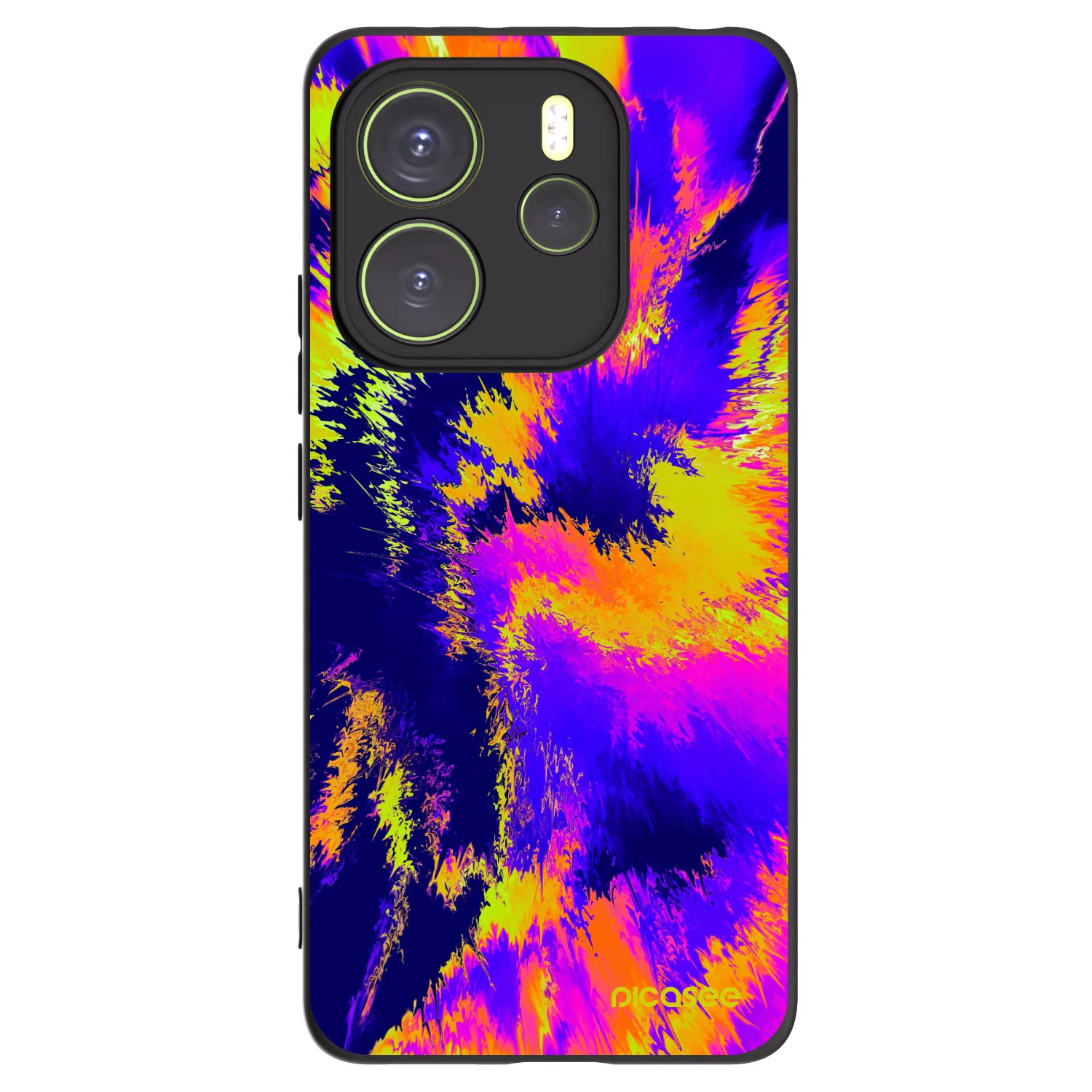 Picasee crna silikonska maskica za Xiaomi Redmi Note 14 4G - Burn