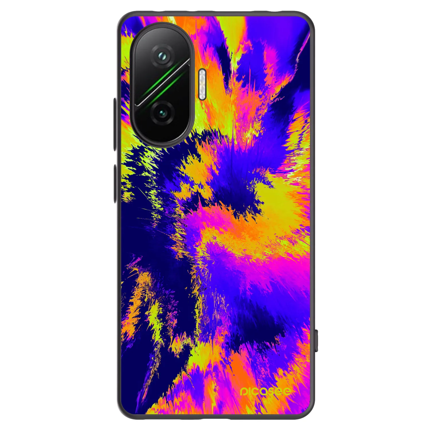 Picasee crna silikonska maskica za Xiaomi Poco F7 Pro 5G - Burn