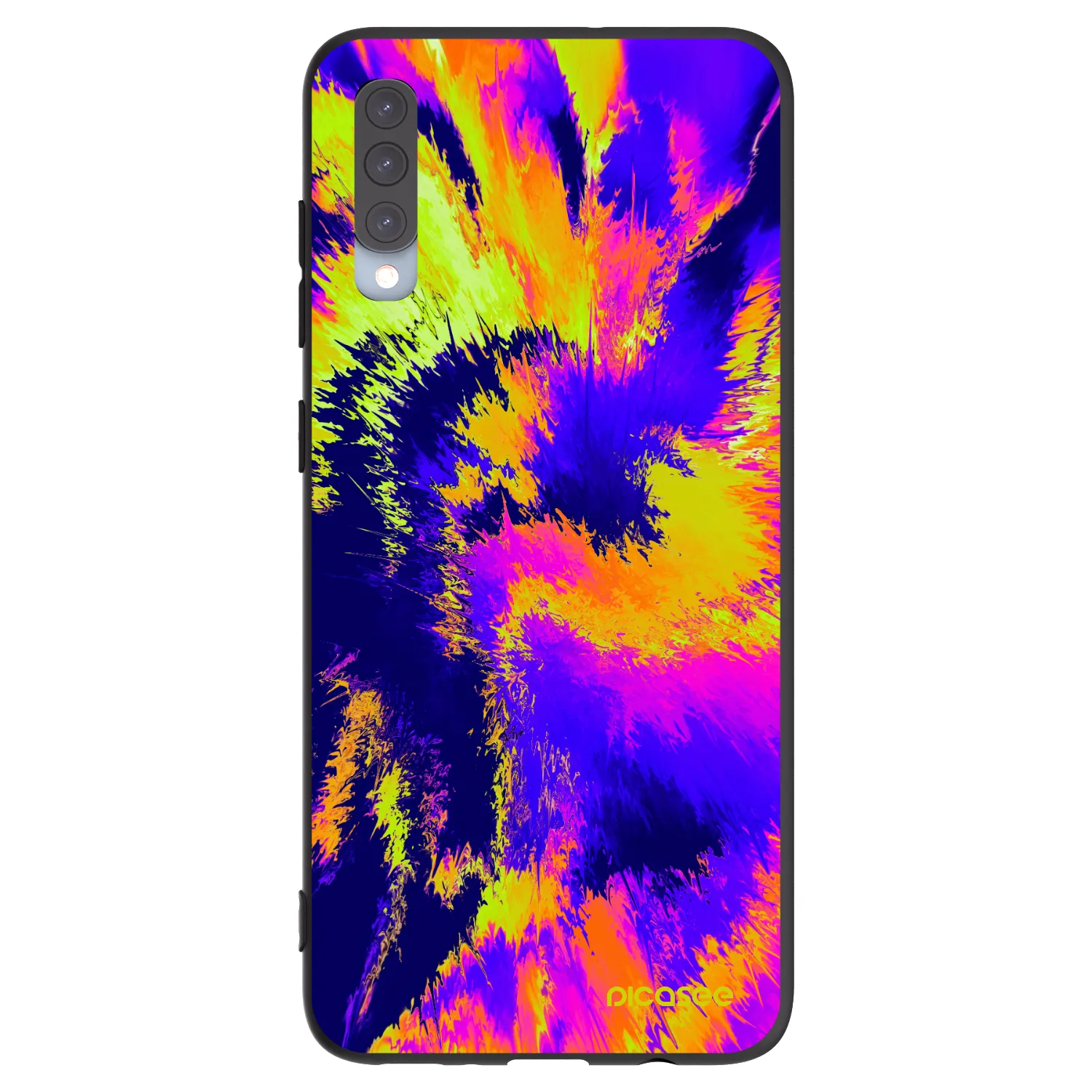 Picasee crna silikonska maskica za Samsung Galaxy A70 A705F - Burn