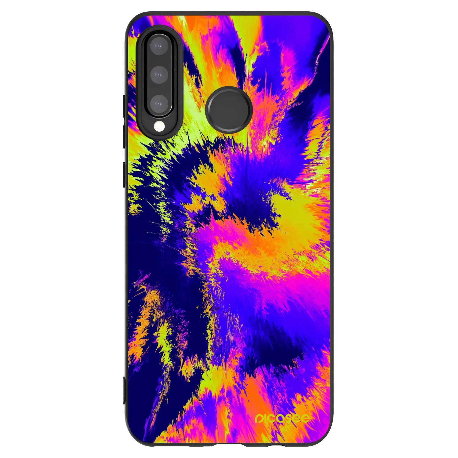 Picasee crna silikonska maskica za Huawei P30 Lite - Burn