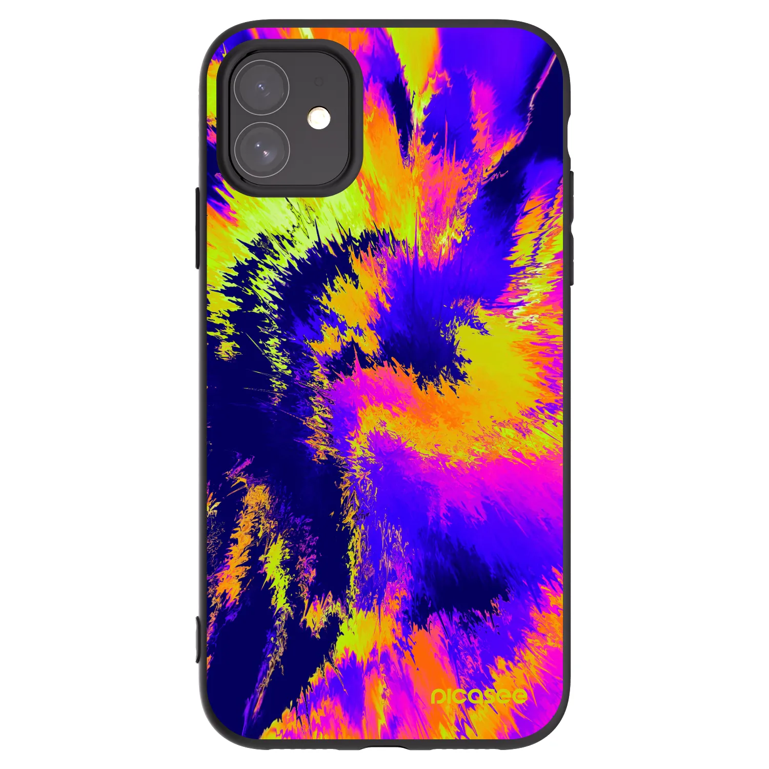 Picasee crna silikonska maskica za Apple iPhone 11 - Burn