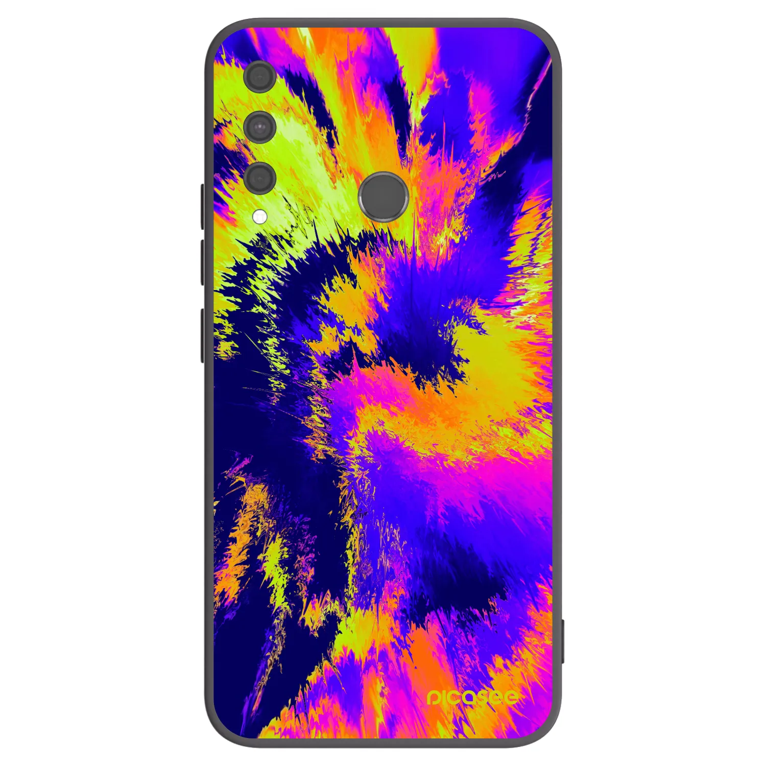 Picasee crna silikonska maskica za Huawei P40 Lite E - Burn