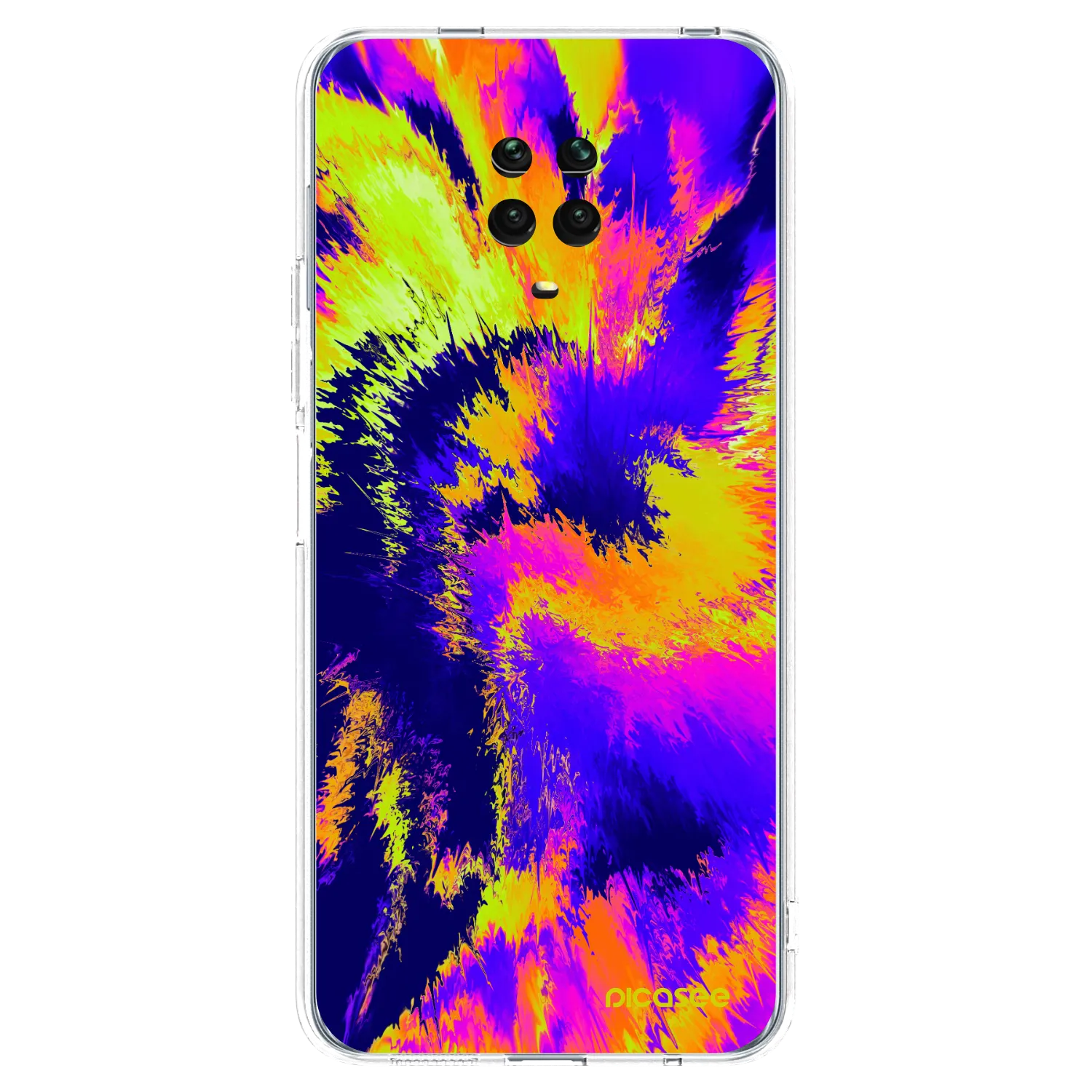 Picasee silikonska prozirna maskica za Xiaomi Redmi Note 9 Pro - Burn