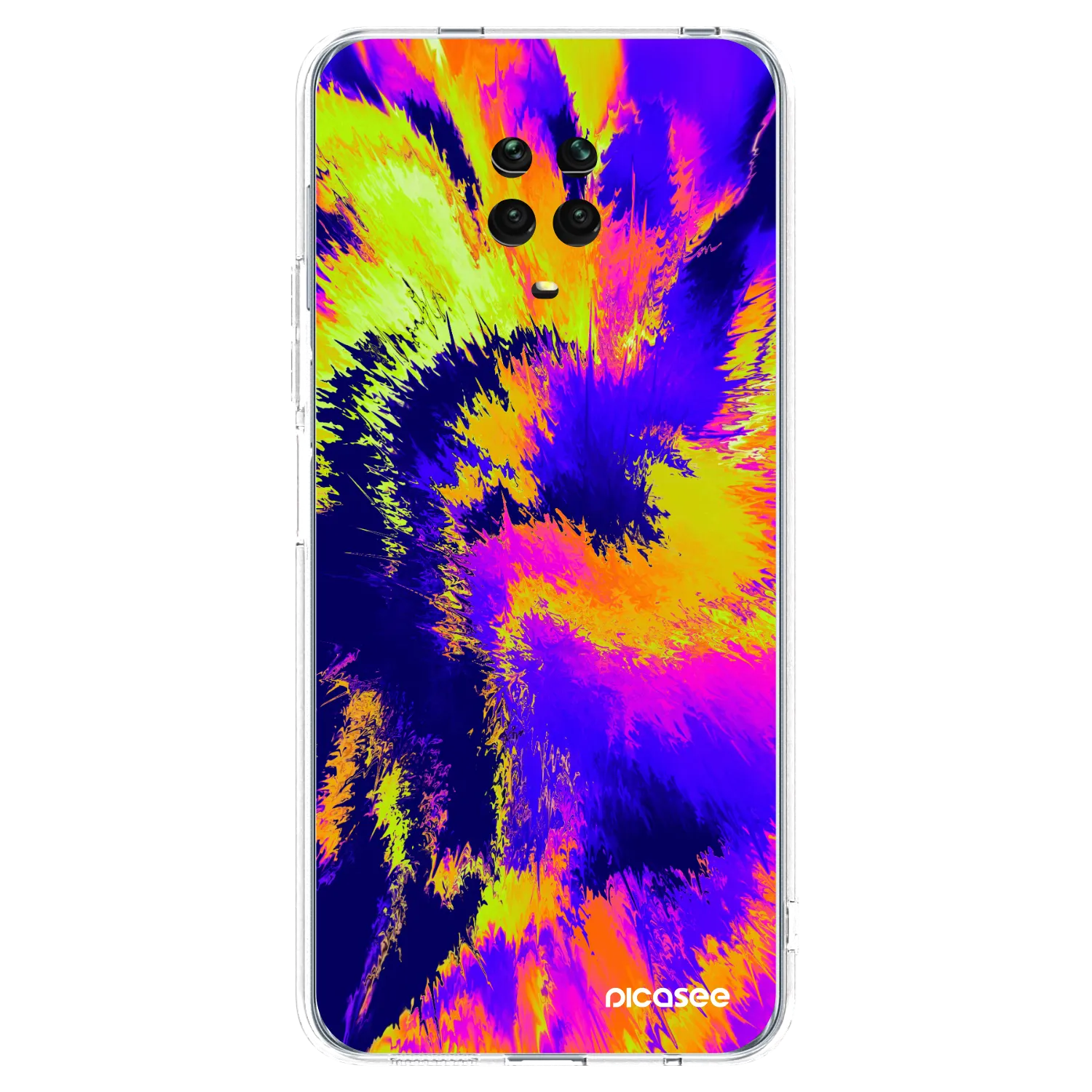 Picasee silikonska prozirna maskica za Xiaomi Redmi Note 9S - Burn
