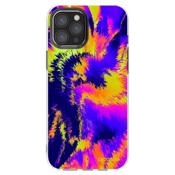 Picasee silikonska prozirna maskica za Apple iPhone 12 Pro Max - Burn