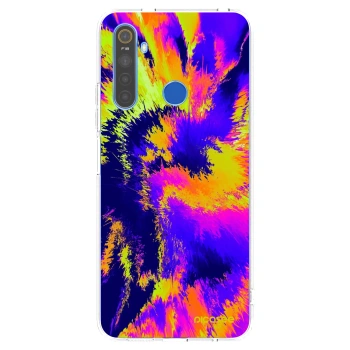 Picasee silikonska prozirna maskica za Realme 5 - Burn