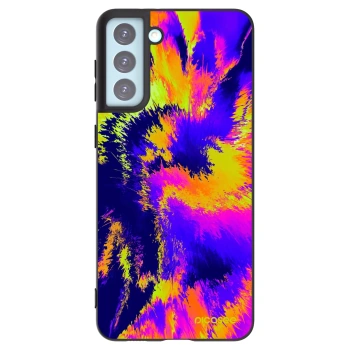 Picasee crna silikonska maskica za Samsung Galaxy S21+ 5G G996F - Burn