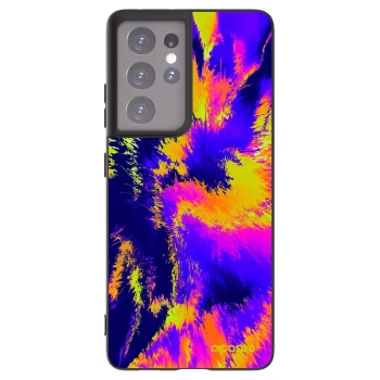 Picasee crna silikonska maskica za Samsung Galaxy S21 Ultra 5G G998B - Burn