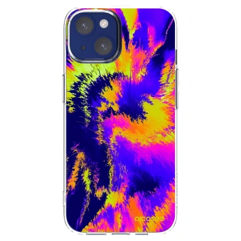 Picasee silikonska prozirna maskica za Apple iPhone 14 - Burn