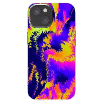 Picasee silikonska prozirna maskica za Apple iPhone 15 - Burn