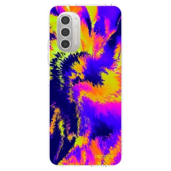Picasee silikonska prozirna maskica za Motorola Moto G51 - Burn