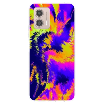 Picasee silikonska prozirna maskica za Motorola Moto G53 5G - Burn