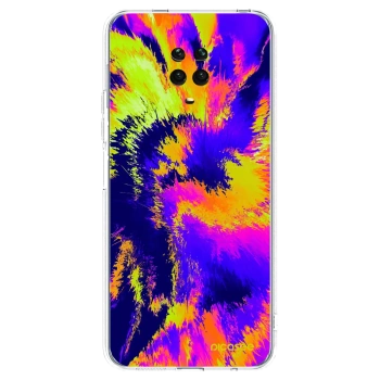 Picasee silikonska prozirna maskica za Xiaomi Redmi Note 9 Pro - Burn