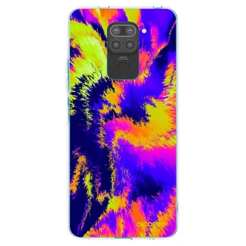 Picasee crna silikonska maskica za Xiaomi Redmi Note 9 - Burn