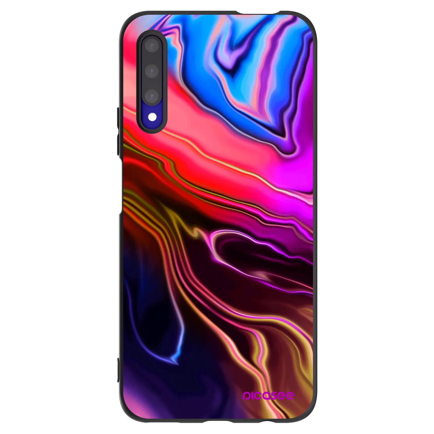 Picasee crna silikonska maskica za Honor 9X Pro - Electric