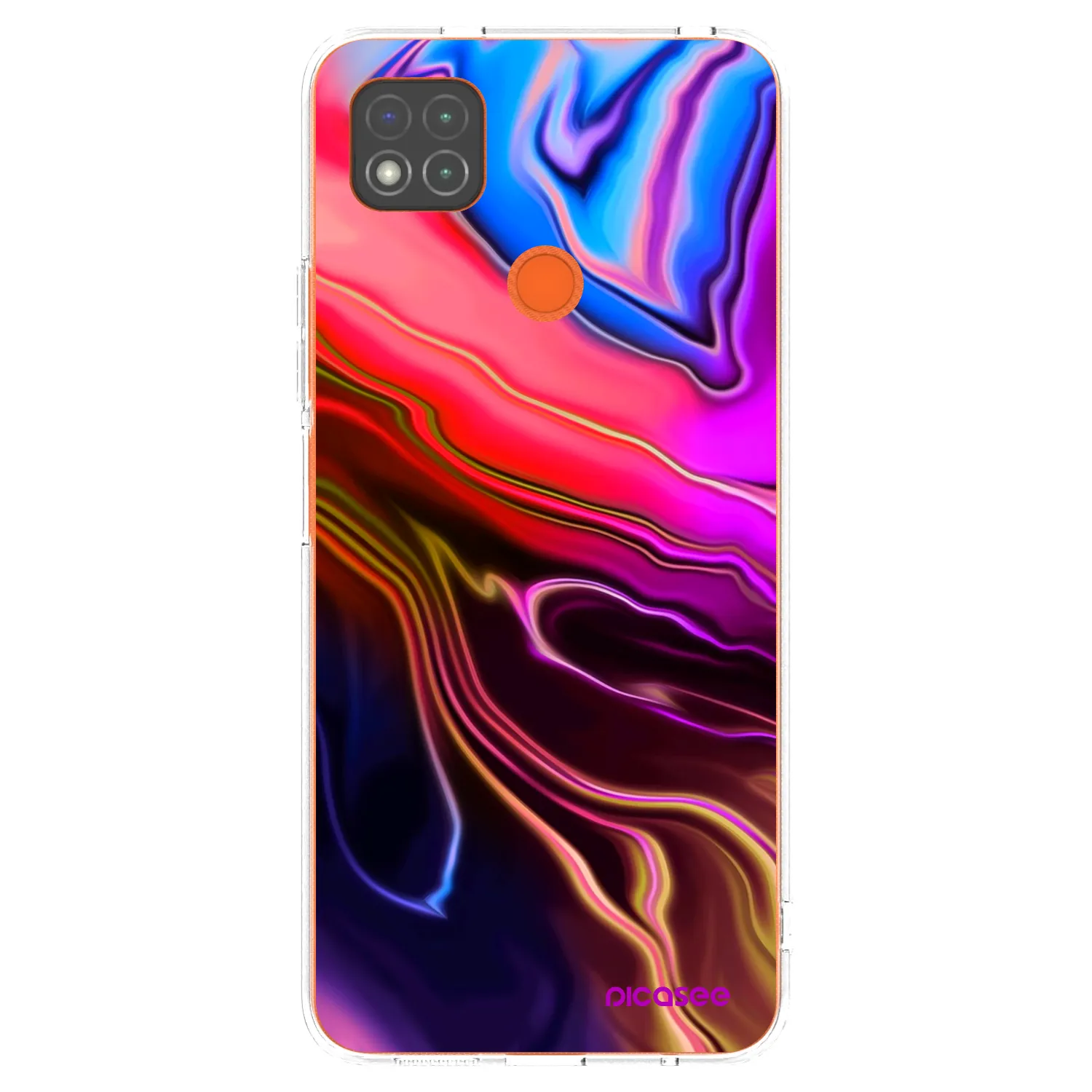 Picasee silikonska prozirna maskica za Xiaomi Redmi 9C - Electric