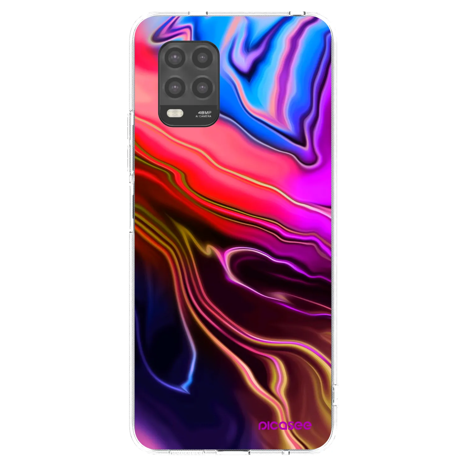 Picasee silikonska prozirna maskica za Xiaomi Mi 10 Lite - Electric