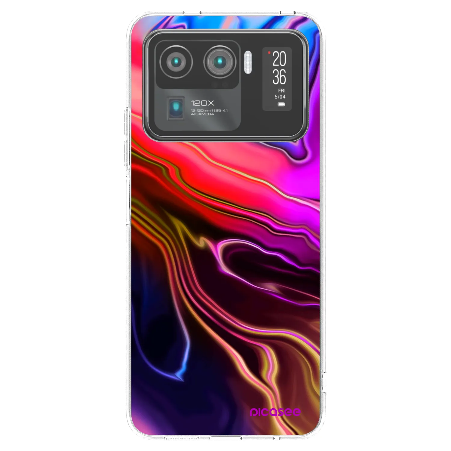 Picasee silikonska prozirna maskica za Xiaomi Mi 11 Ultra - Electric