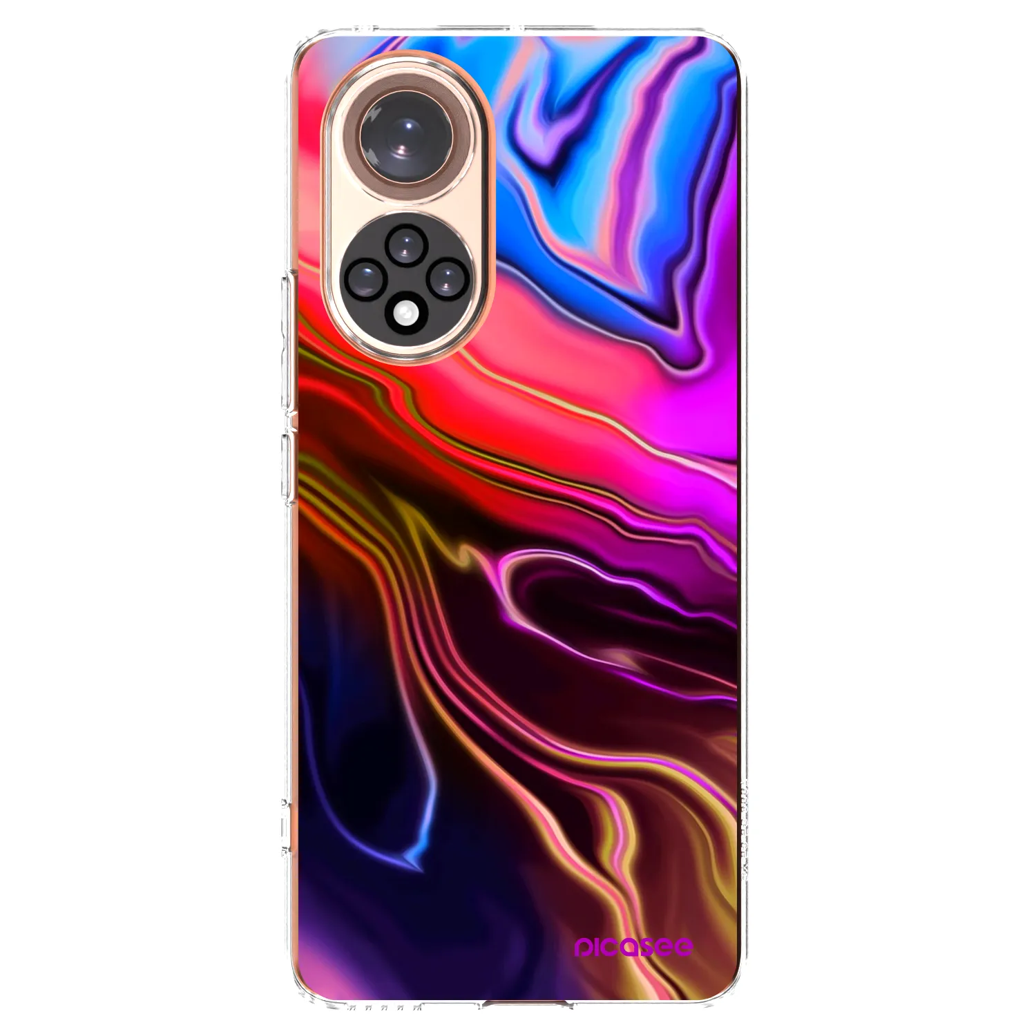 Picasee silikonska prozirna maskica za Honor 50 5G - Electric