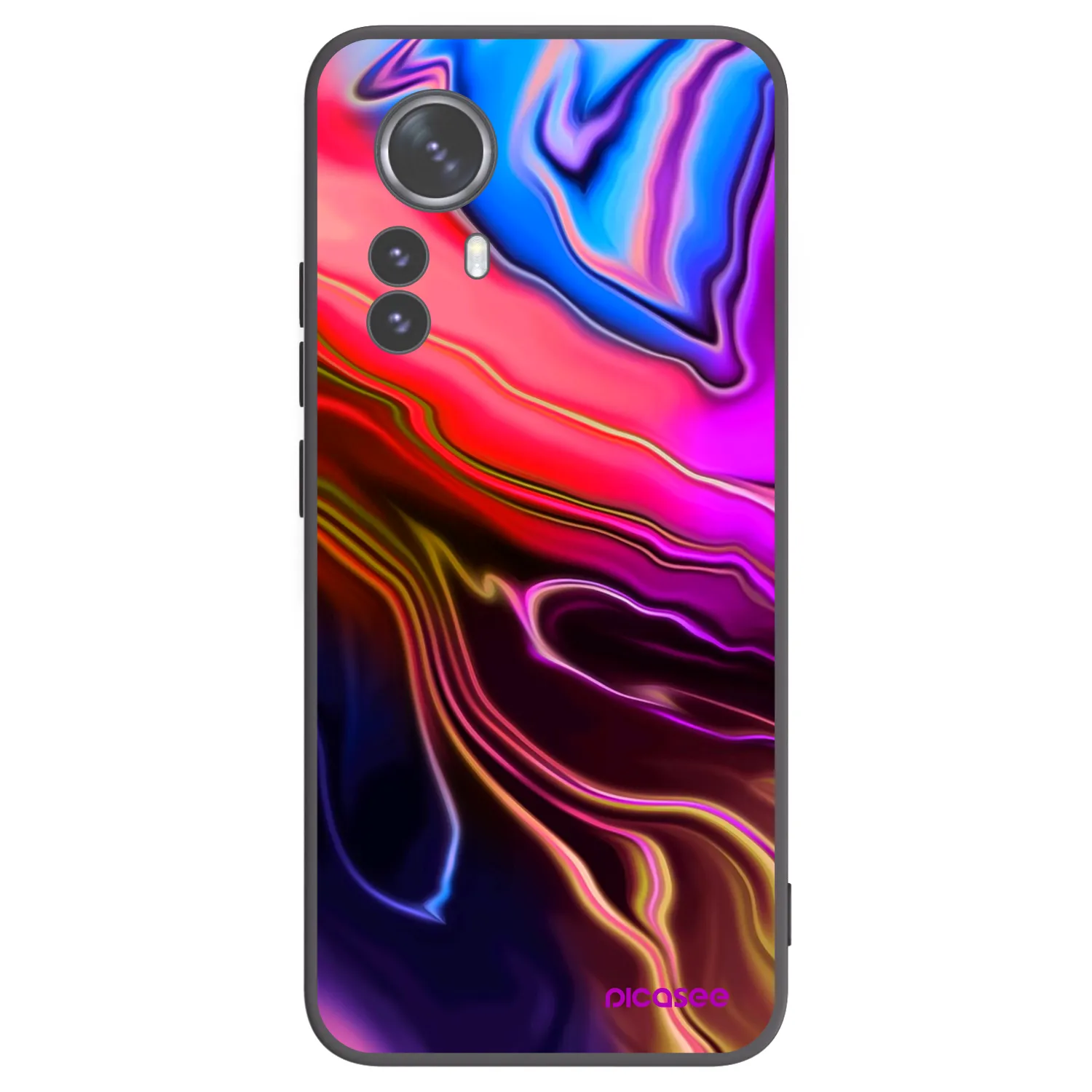 Picasee crna silikonska maskica za Xiaomi 12 Pro - Electric