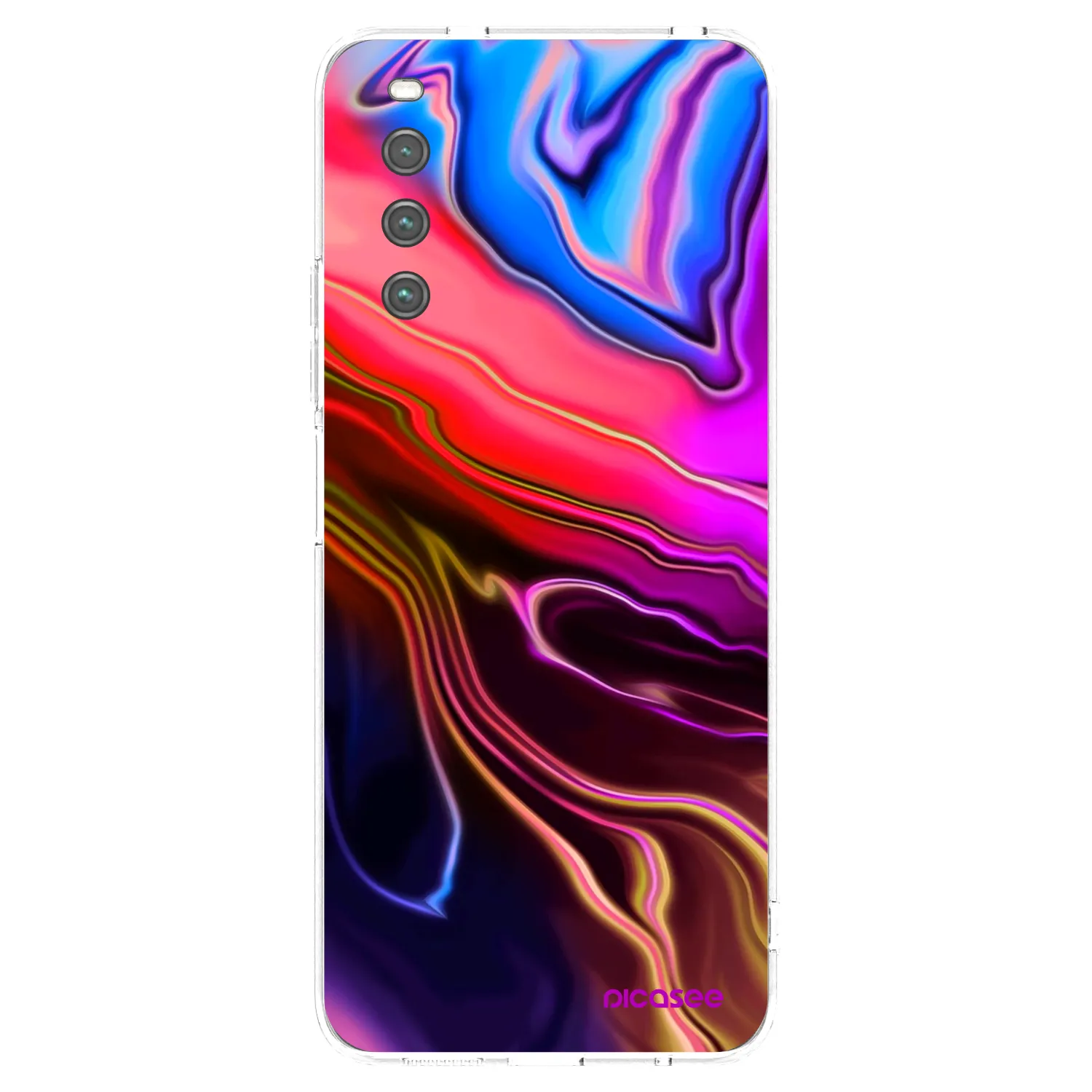 Picasee silikonska prozirna maskica za Sony Xperia 10 IV 5G - Electric