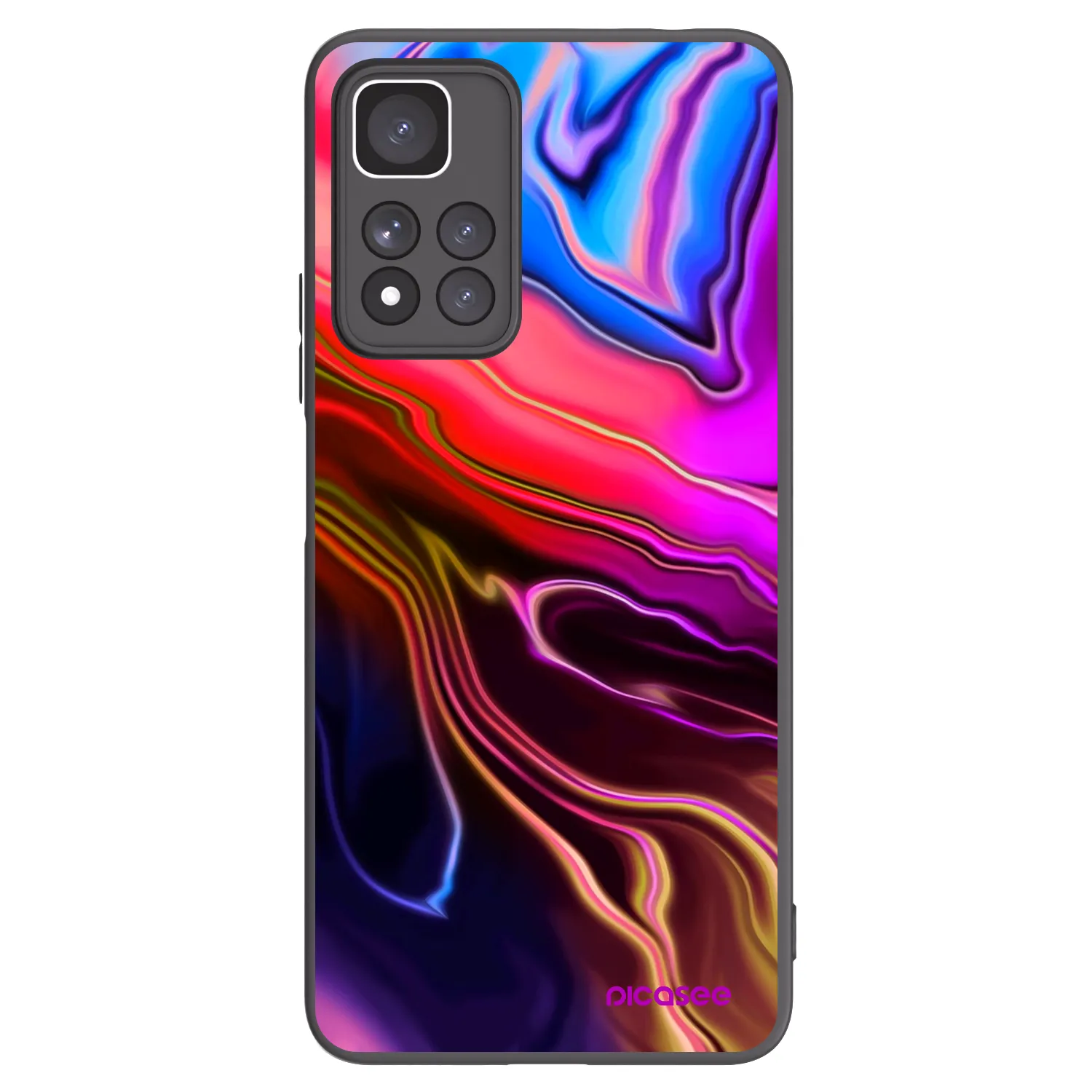 Picasee crna silikonska maskica za Xiaomi Redmi Note 11 Pro+ 5G - Electric