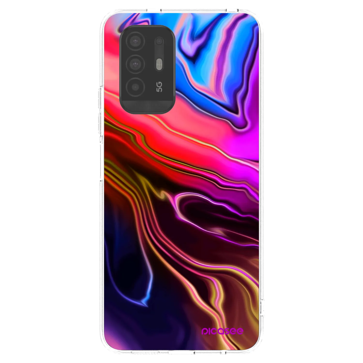 Picasee silikonska prozirna maskica za OPPO A94 5G - Electric