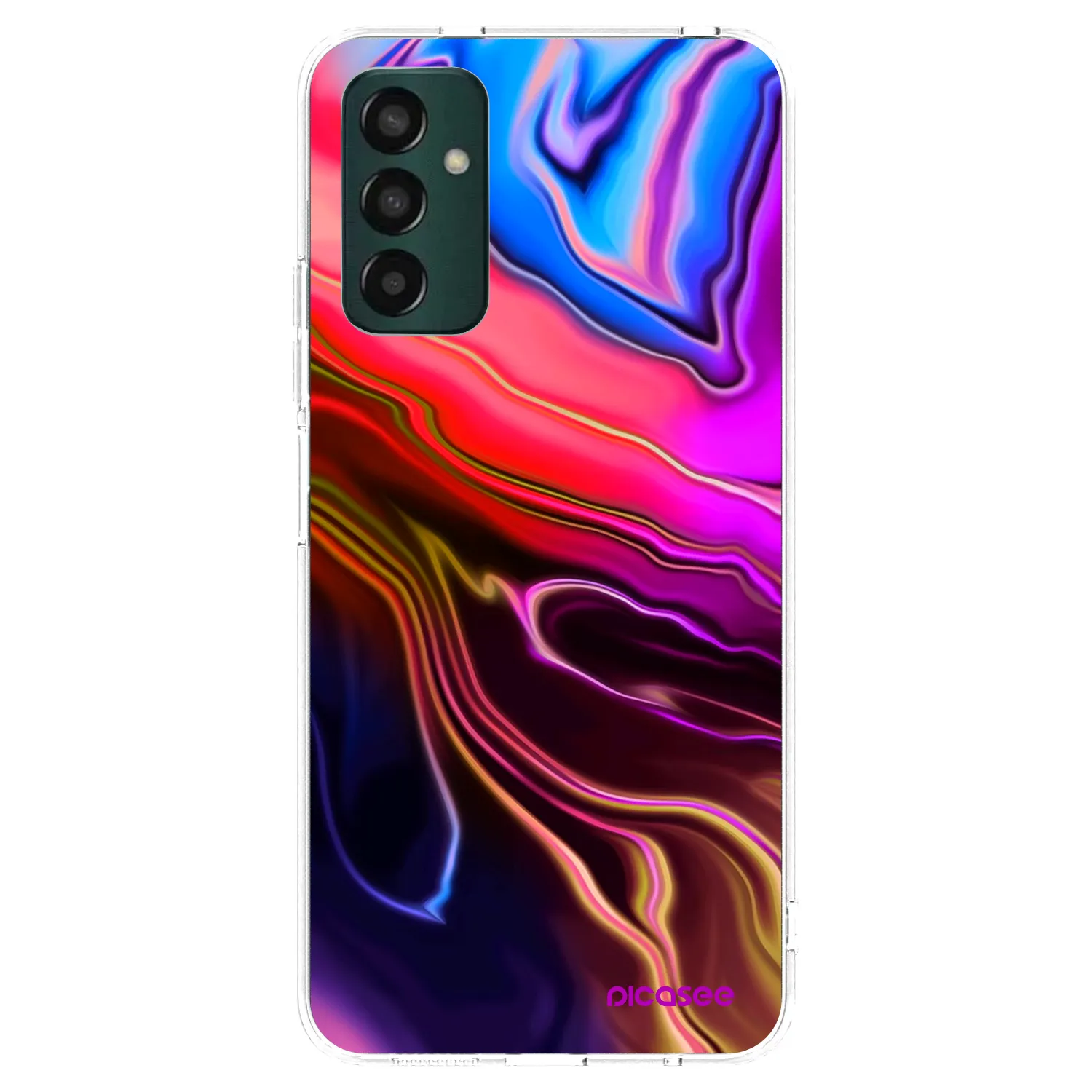 Picasee silikonska prozirna maskica za Samsung Galaxy M23 5G - Electric