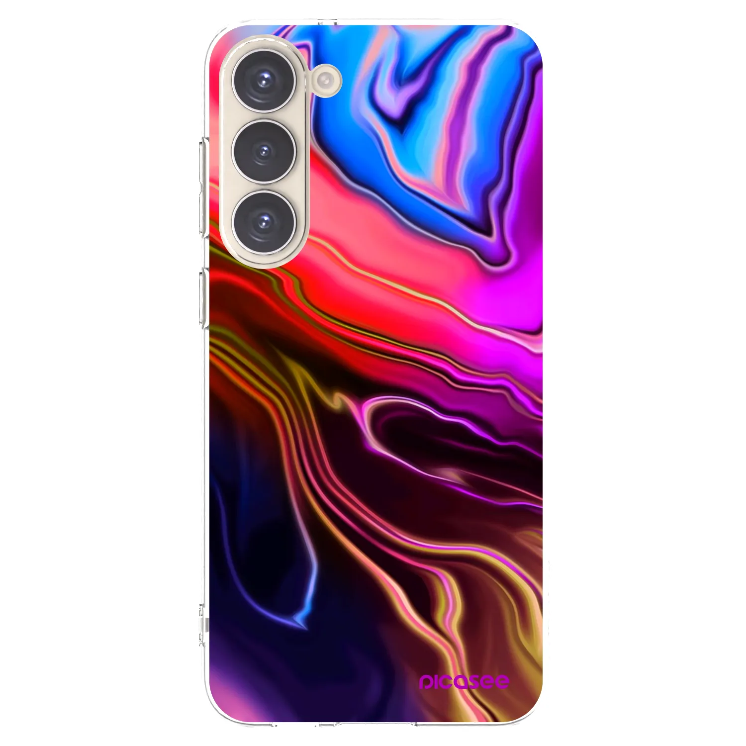 Picasee silikonska prozirna maskica za Samsung Galaxy S23+ 5G - Electric