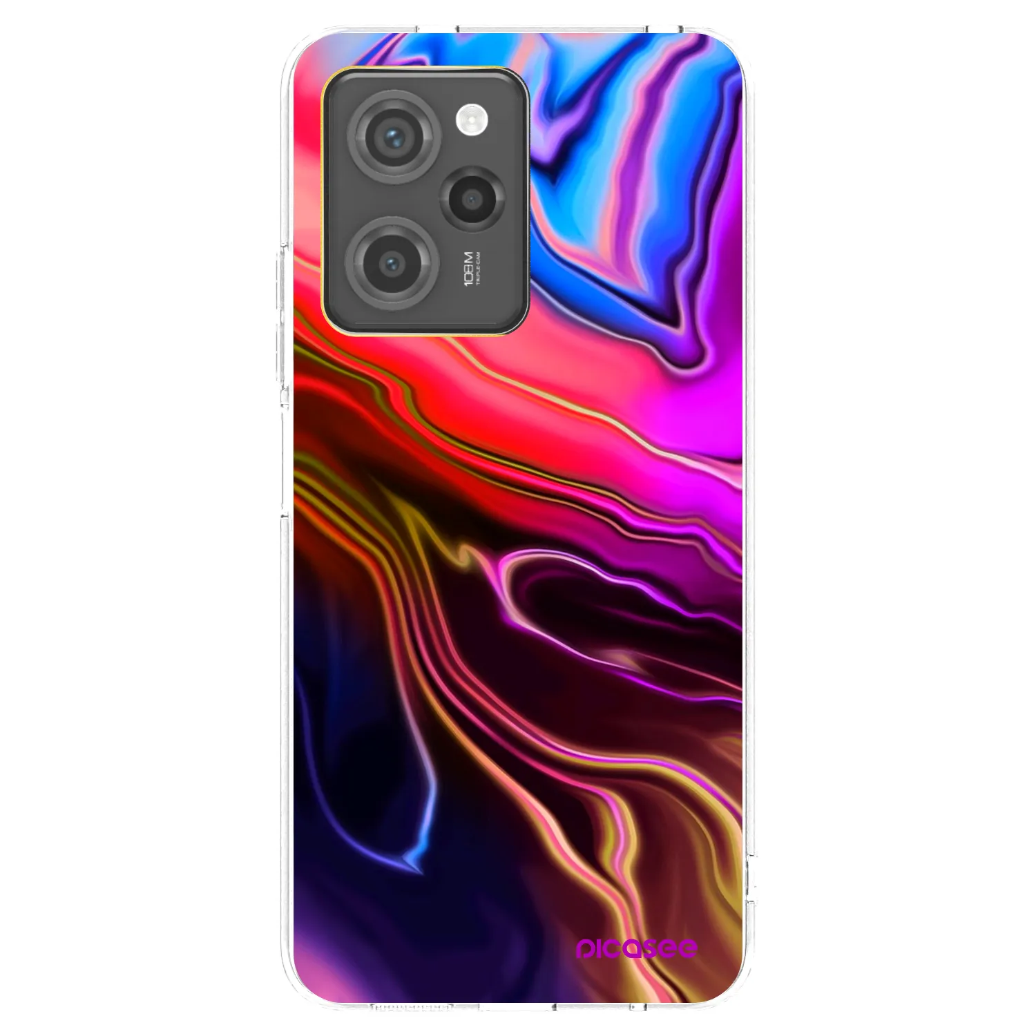 Picasee crna silikonska maskica za Xiaomi Poco X5 Pro - Electric