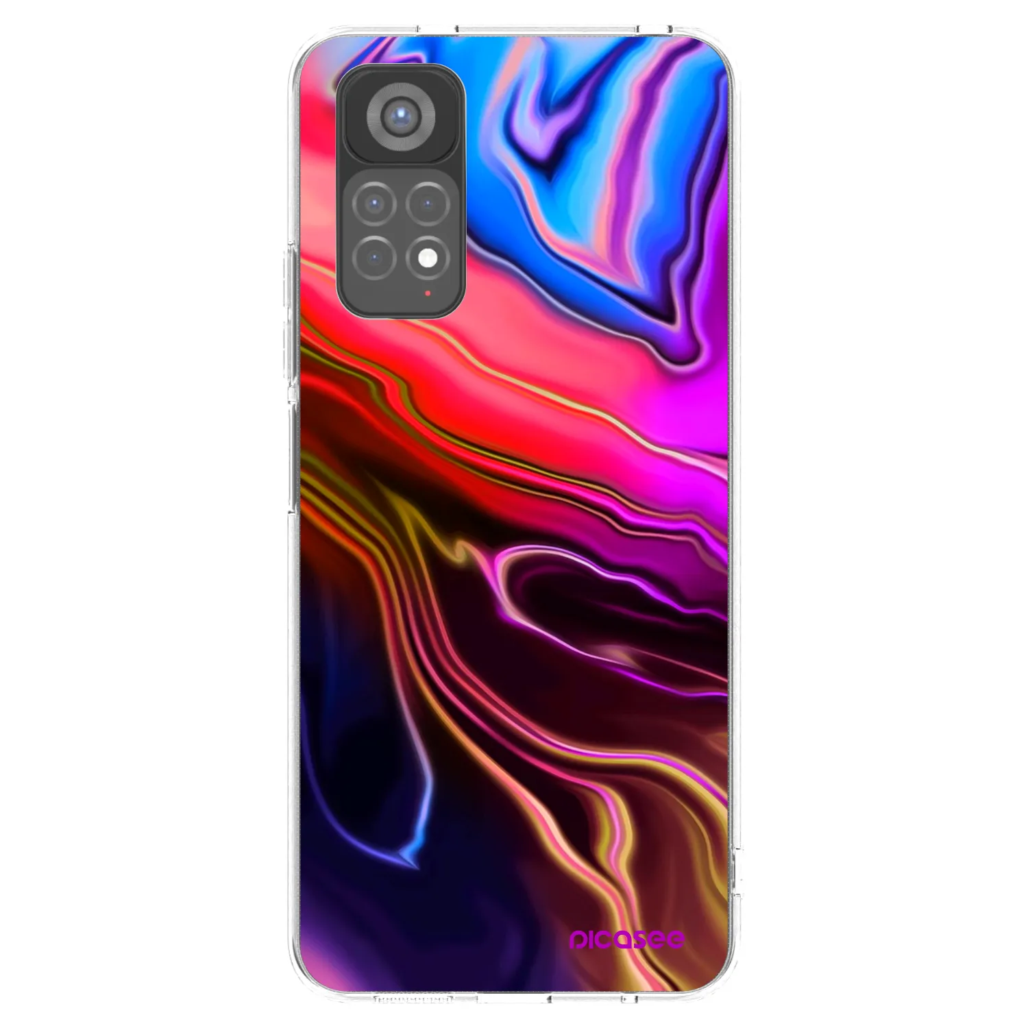 Picasee silikonska prozirna maskica za Xiaomi Redmi Note 11S 5G - Electric