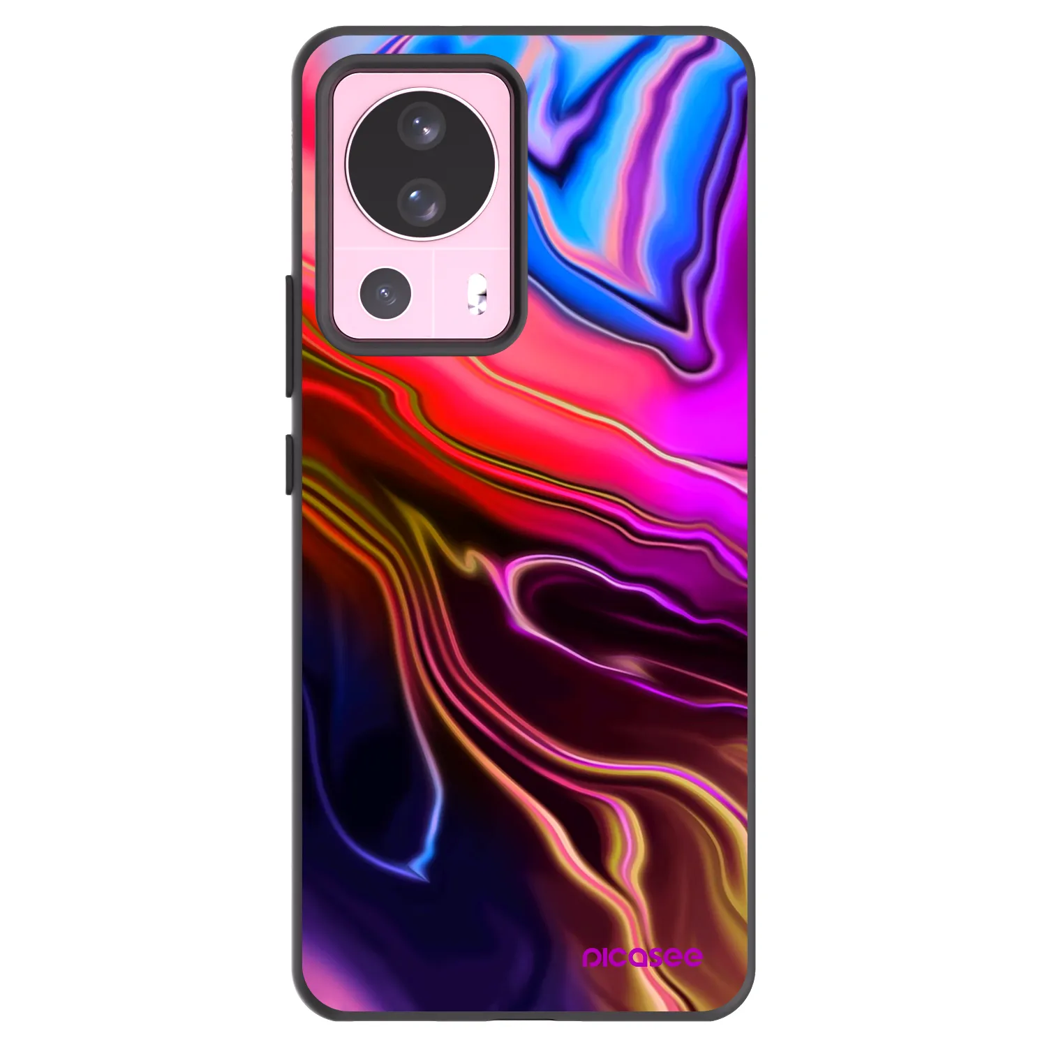Picasee crna silikonska maskica za Xiaomi 13 Lite - Electric