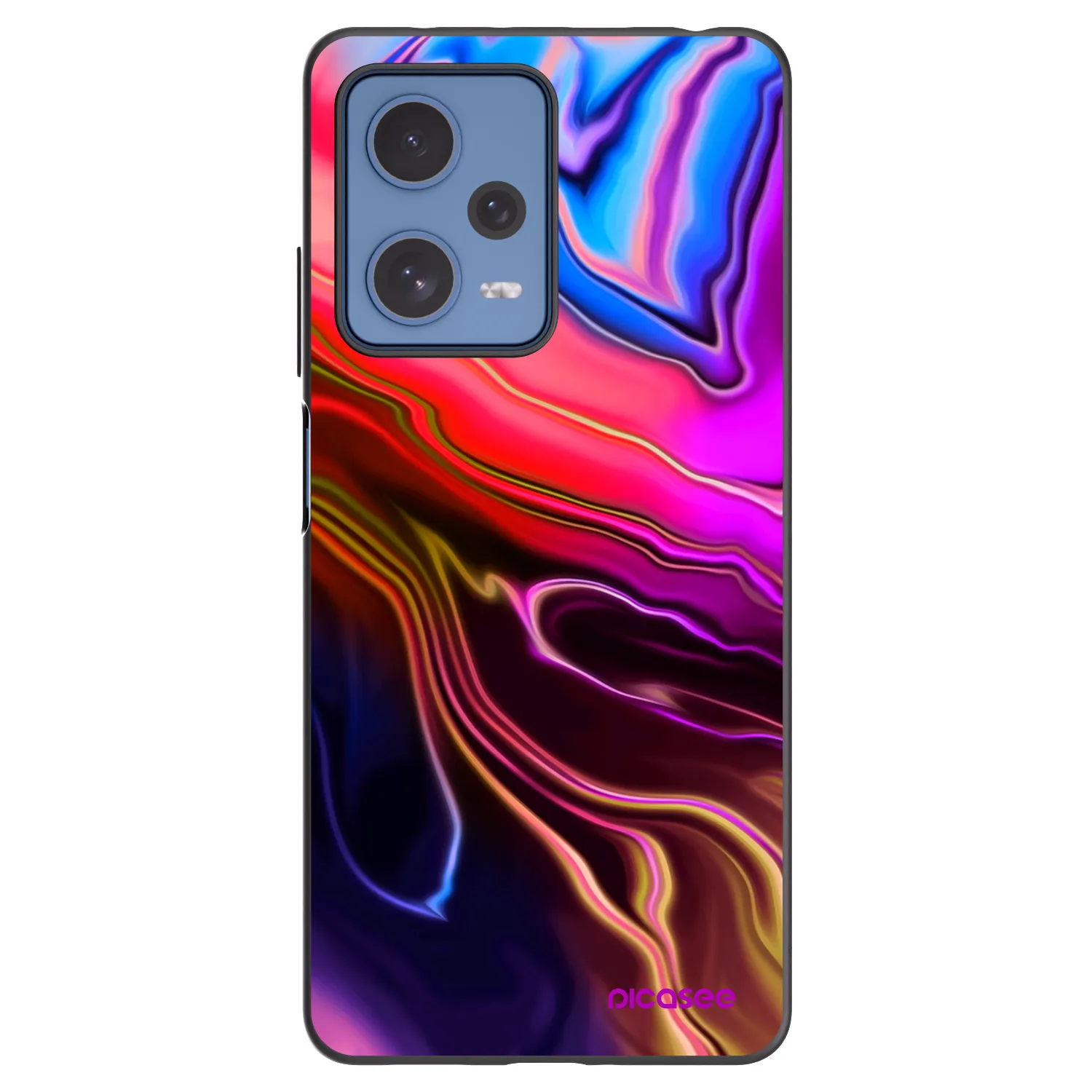 Picasee crna silikonska maskica za Xiaomi Redmi Note 12 Pro 5G - Electric