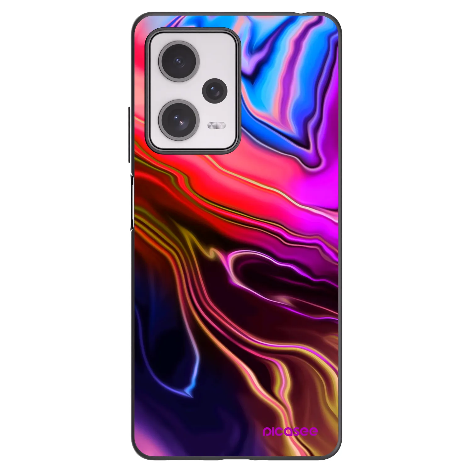 Picasee crna silikonska maskica za Xiaomi Redmi Note 12 Pro+ 5G - Electric