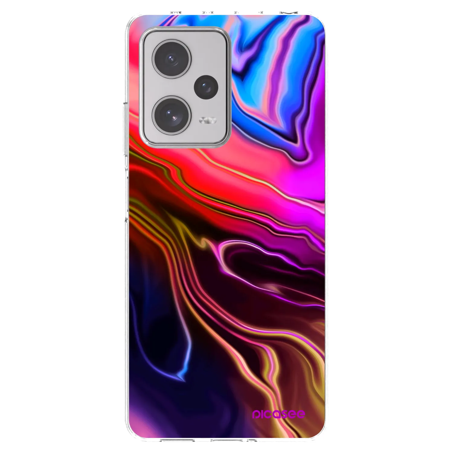 Picasee silikonska prozirna maskica za Xiaomi Redmi Note 12 Pro+ 5G - Electric