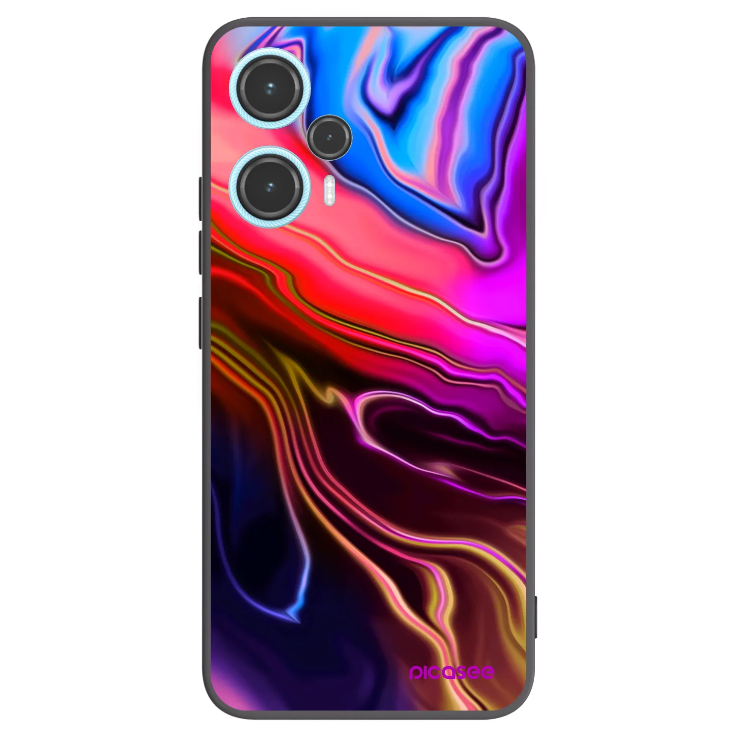 Picasee crna silikonska maskica za Xiaomi Poco F5 - Electric