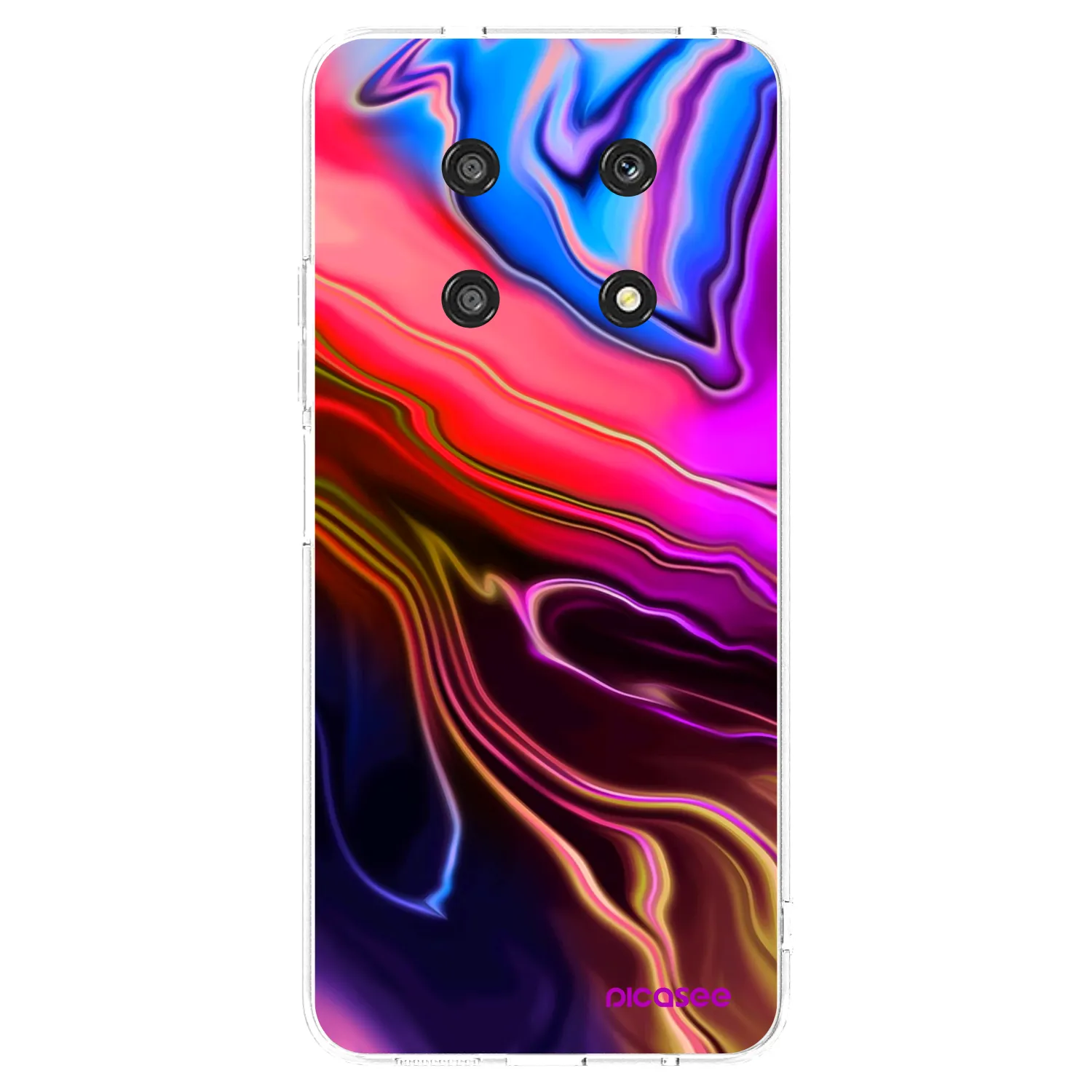 Picasee silikonska prozirna maskica za Honor Magic4 Lite 5G - Electric