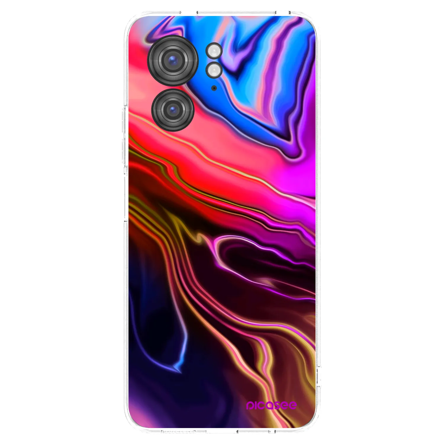Picasee silikonska prozirna maskica za Motorola Edge 40 - Electric